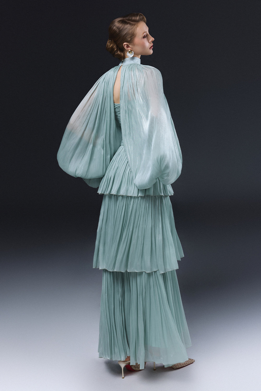 Alzrira Ruched Maxi Dress