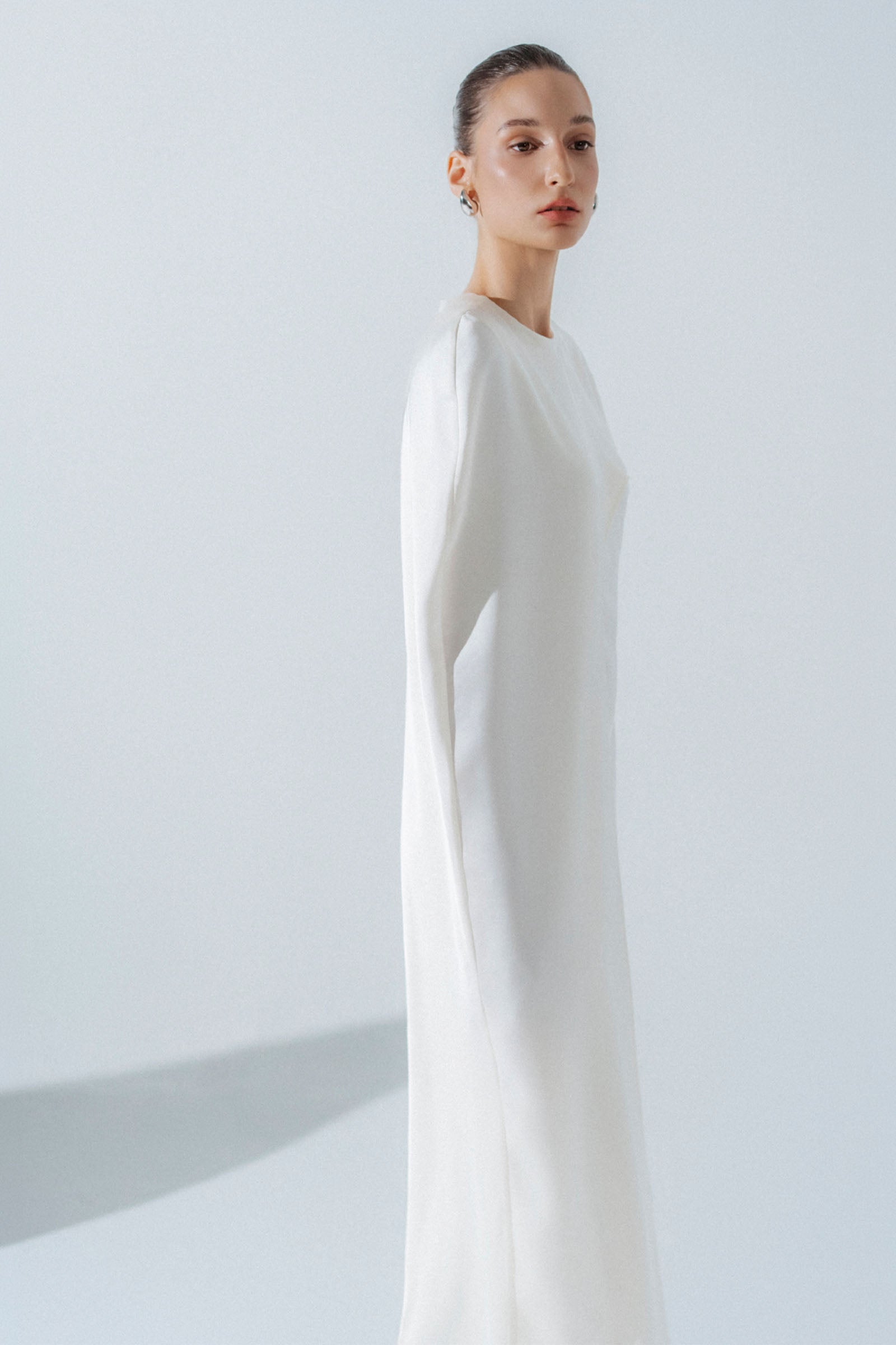 Solene Asymmetric Midi Dress