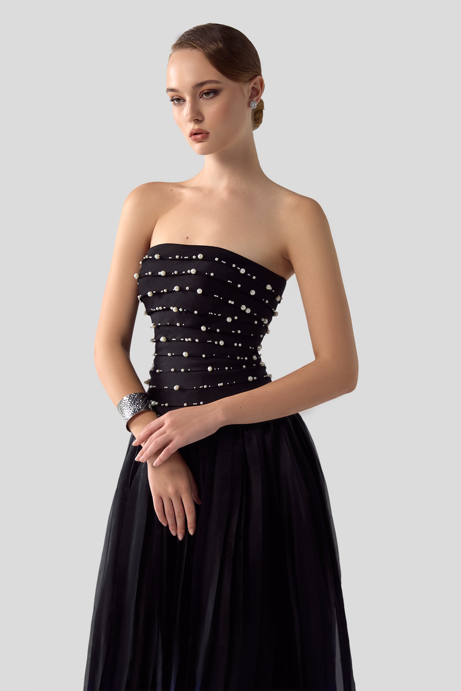 Noble Straight Across Maxi Dress