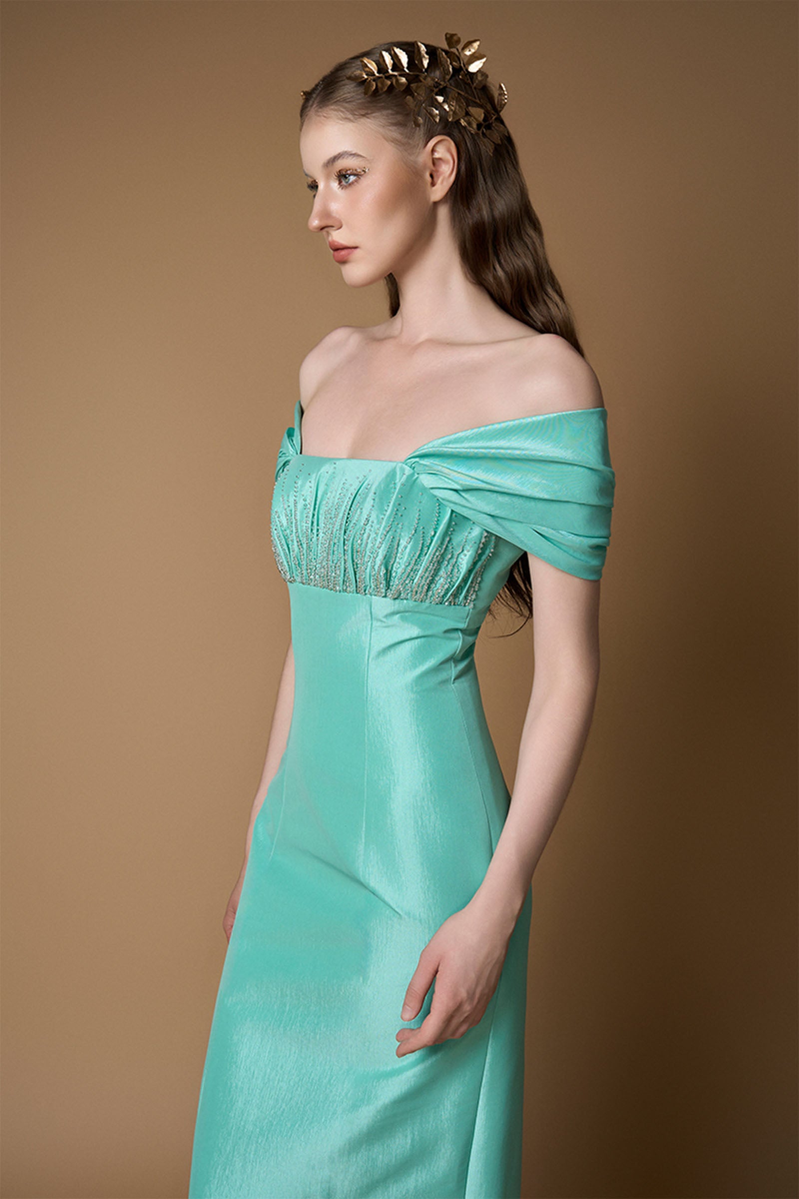 Thera Draped Maxi Dress