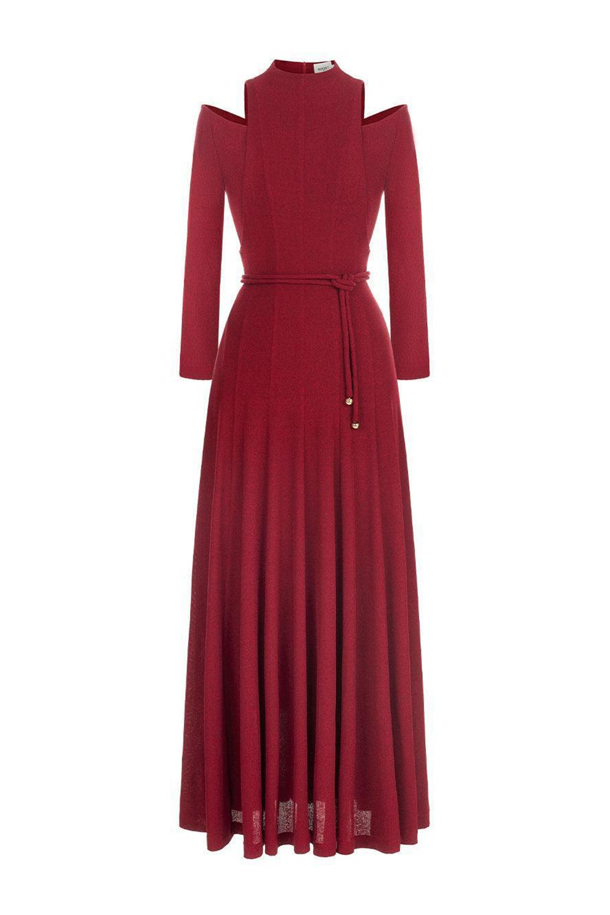 Diep A-line Draped Wool Ankle Length Dress