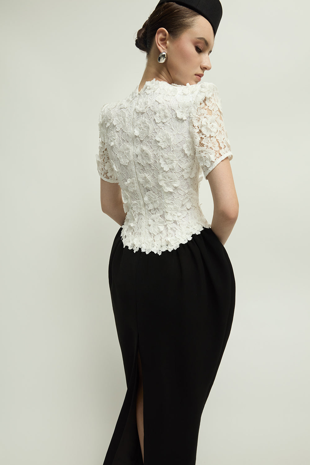 Vivien Pegged Applique Maxi Dress