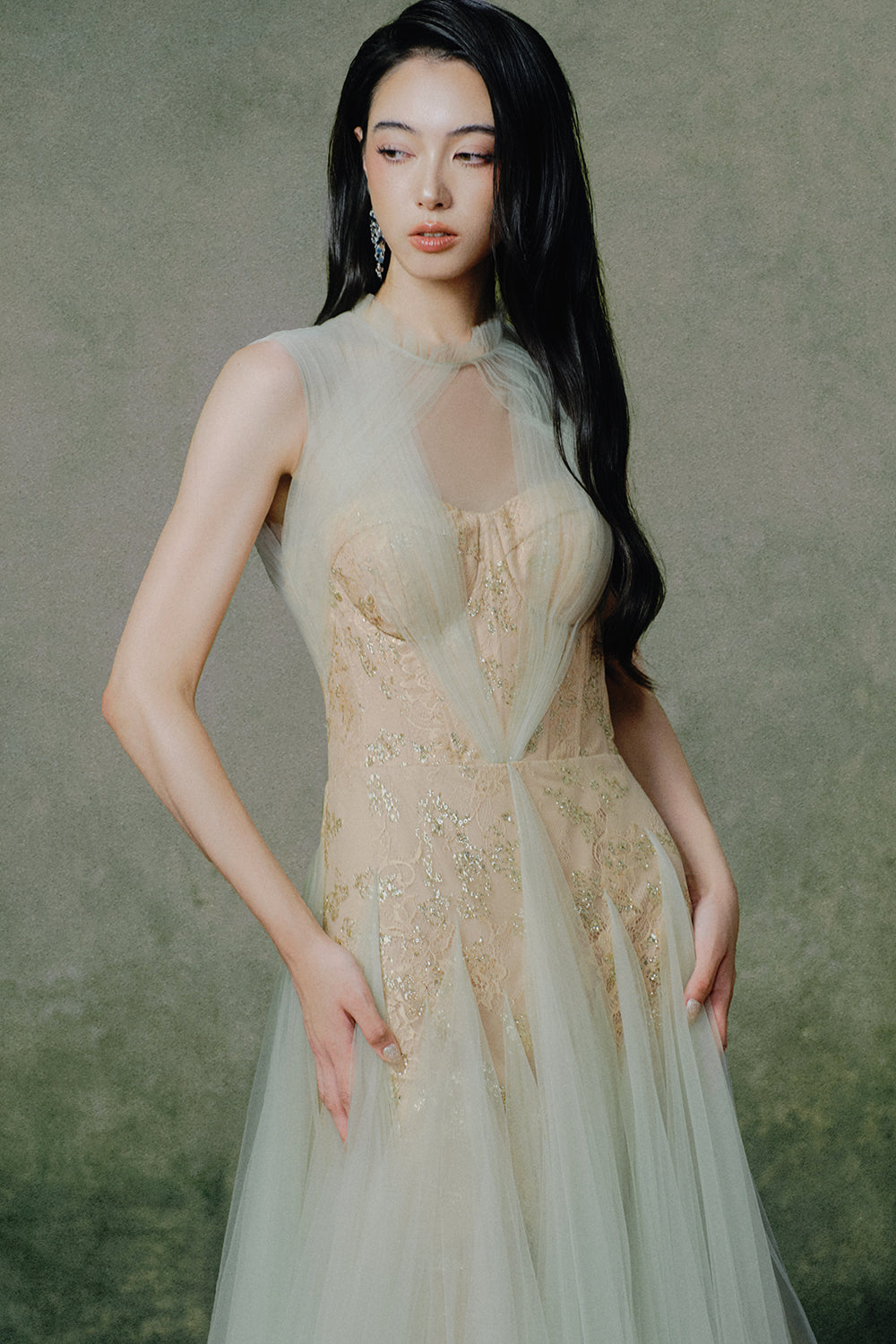 Dorée Embroidery Maxi Dress