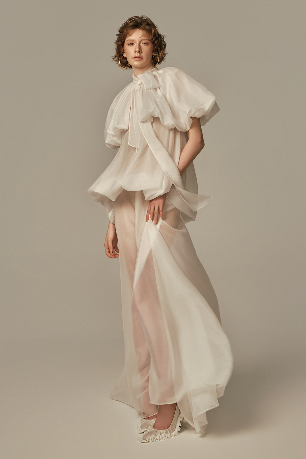 Nuage Draped Maxi Dress