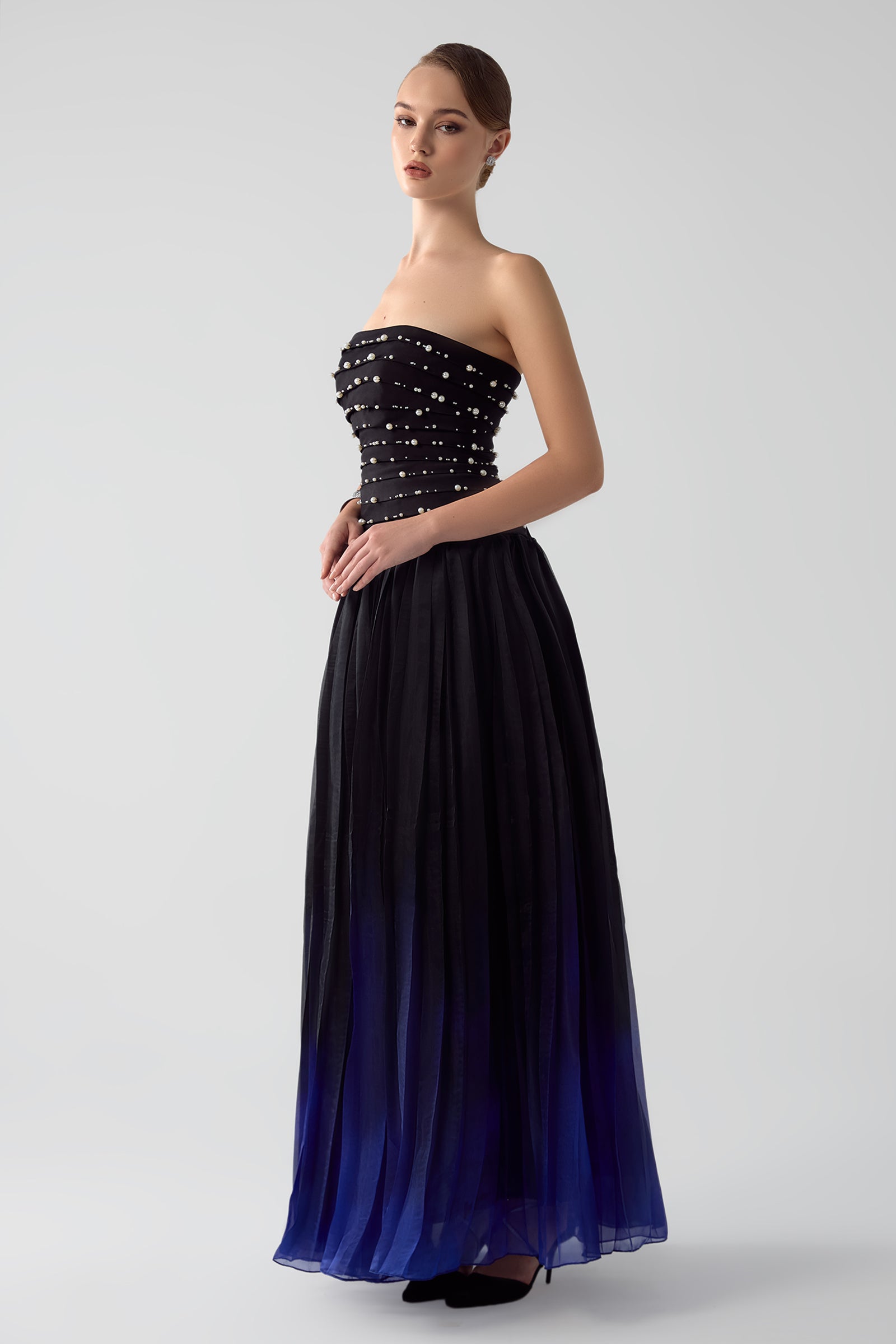 Noble Straight Across Maxi Dress