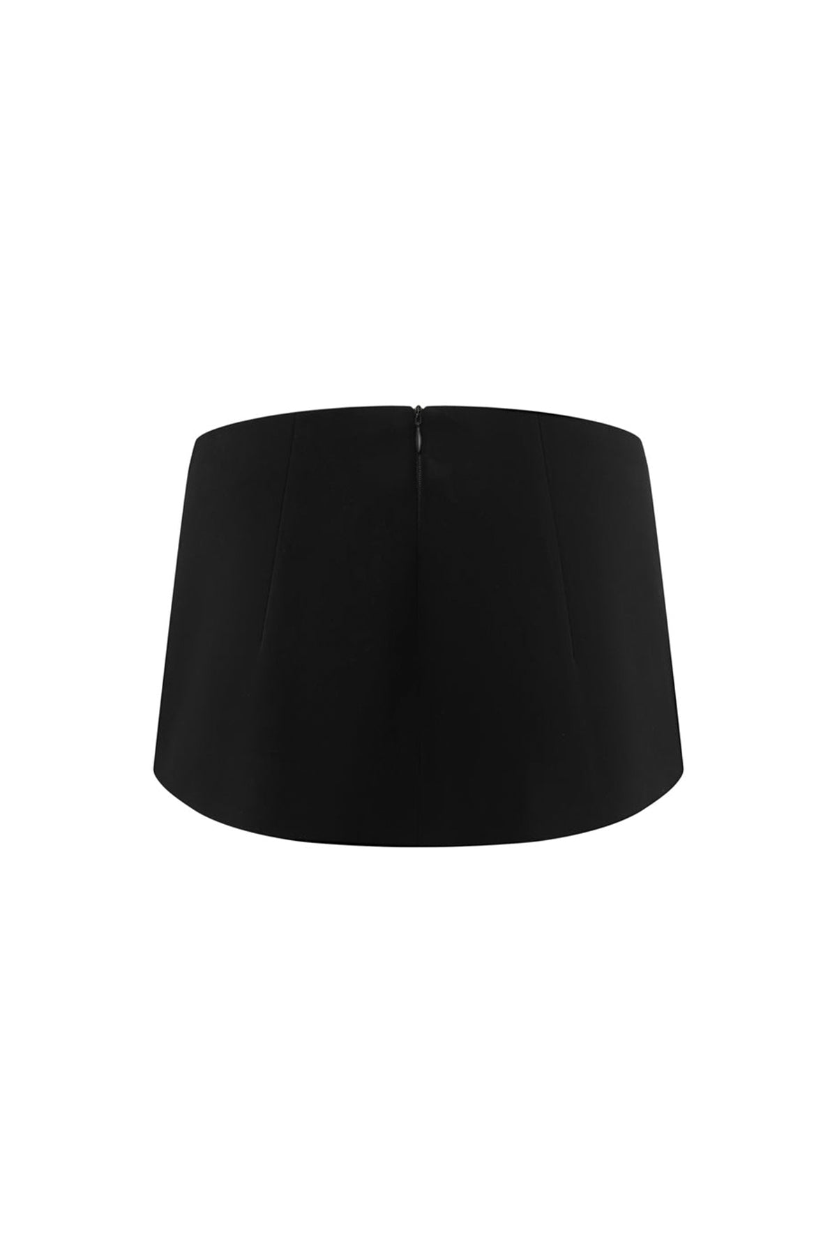 Avenoire Bodycon Back Zipper Crepe Mini Skirt