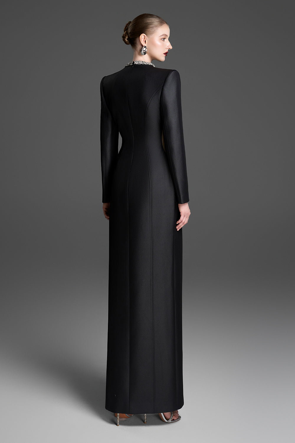 Women's Tove V-Neck Rhinestone Maxi Dress XXS/XS/S/M/L/XL/XXL/Customize Black MEAN BLVD Black / XS Women's Tove V-Neck Rhinestone Maxi Dress XXS/XS/S/M/L/XL/XXL/Customize Black MEAN BLVD Black / XS