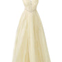 Hadassah Ball Gown V-Neck Organza Floor Length Dress