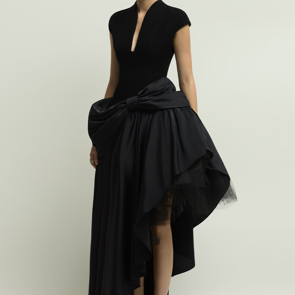 Cramlington Asymmetric Draped Maxi Dress