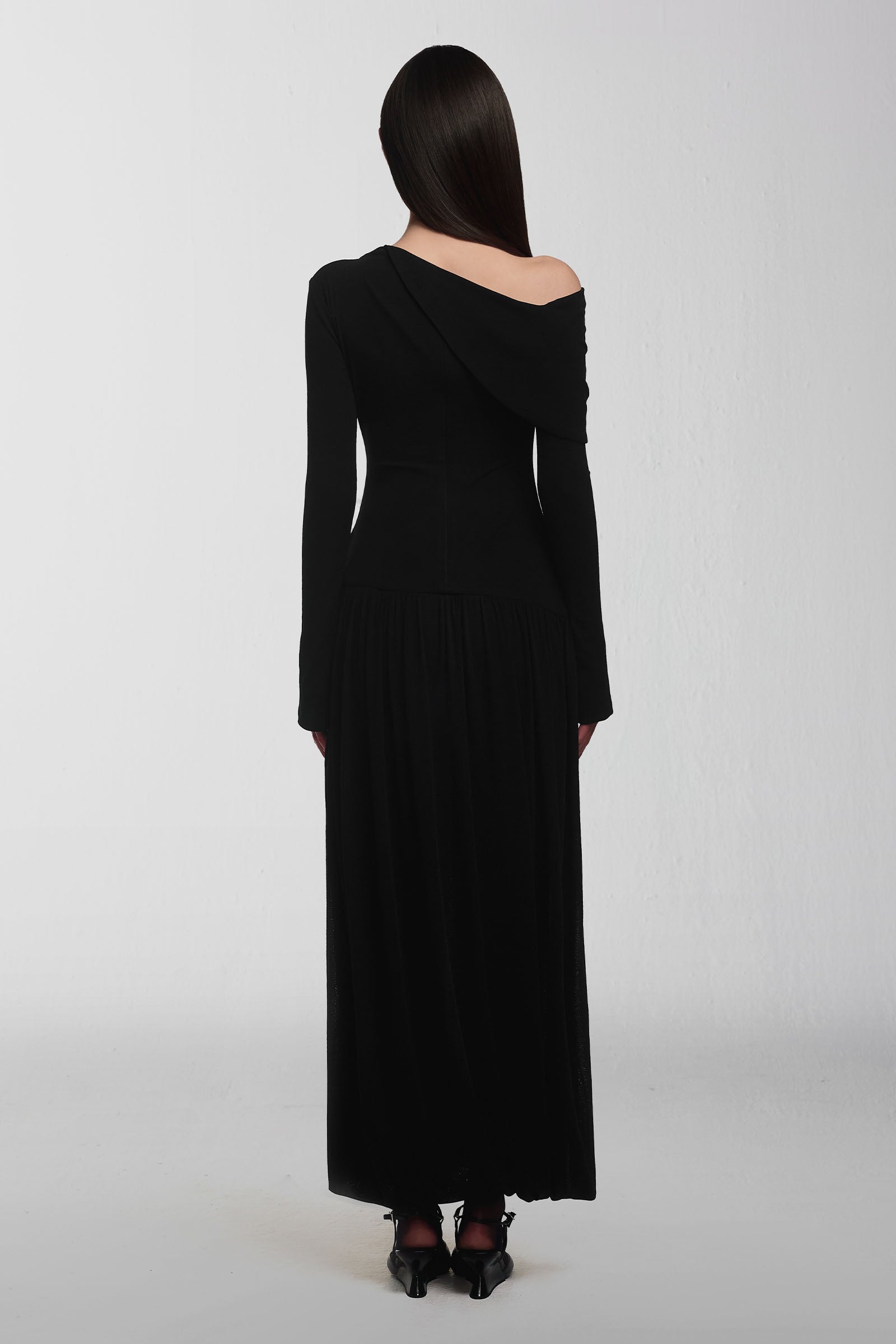 Noa A-line Gathering Maxi Dress