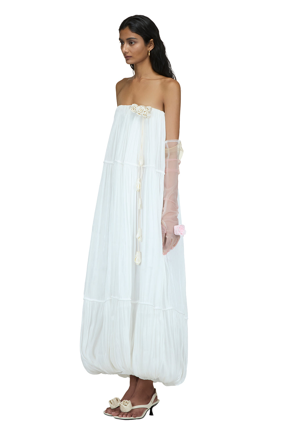 bubble maxi dress Open Back Cami Bubble Maxi Dress S