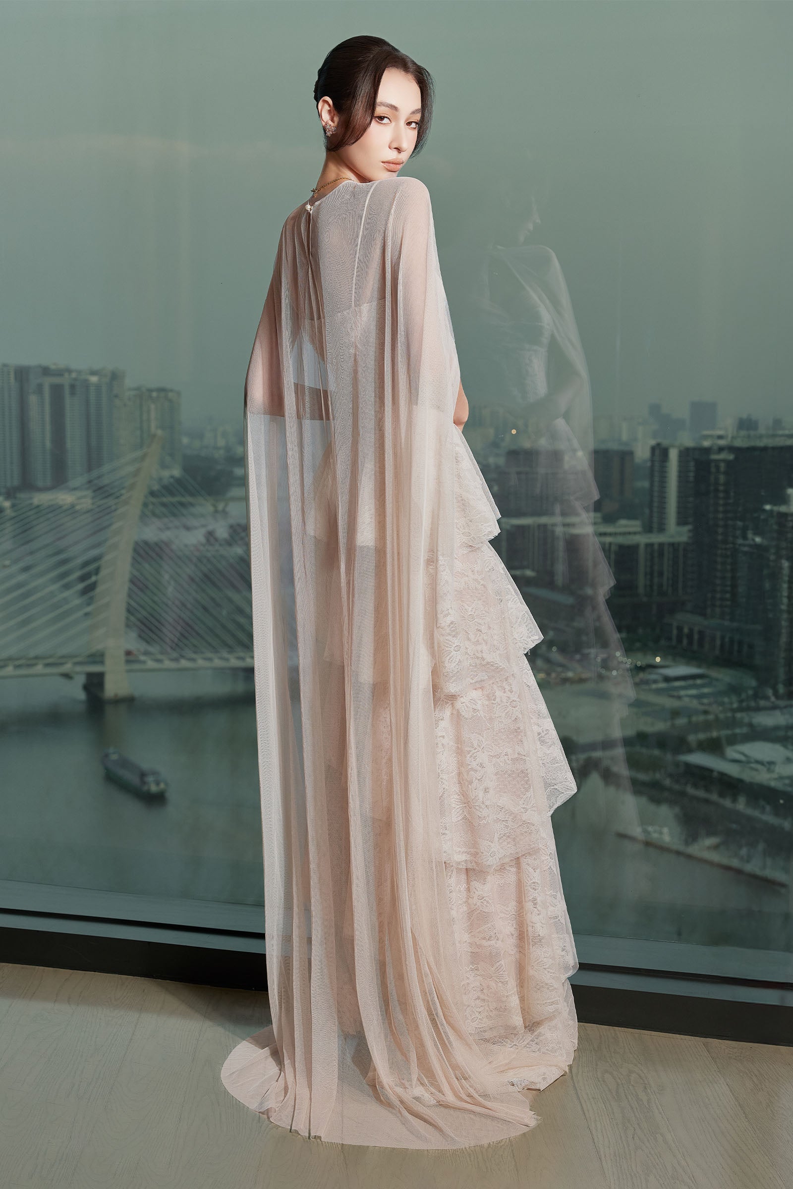 Ivoire Clair Sweetheart Maxi Dress