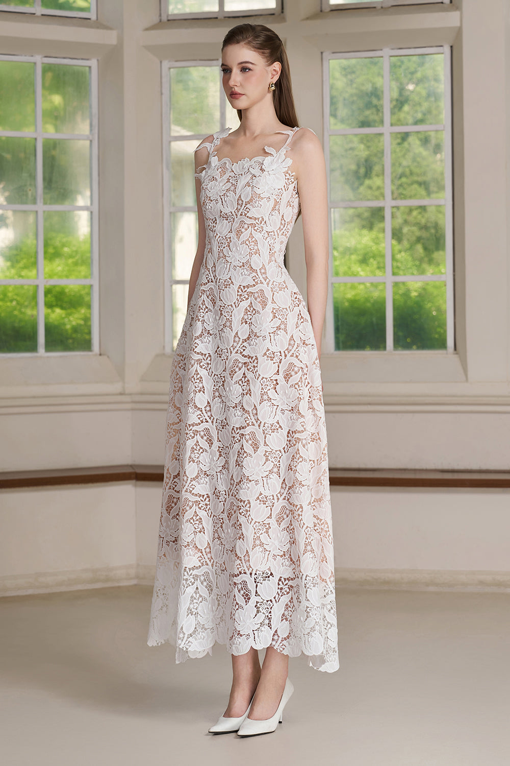 Zire Lace Midi Dress