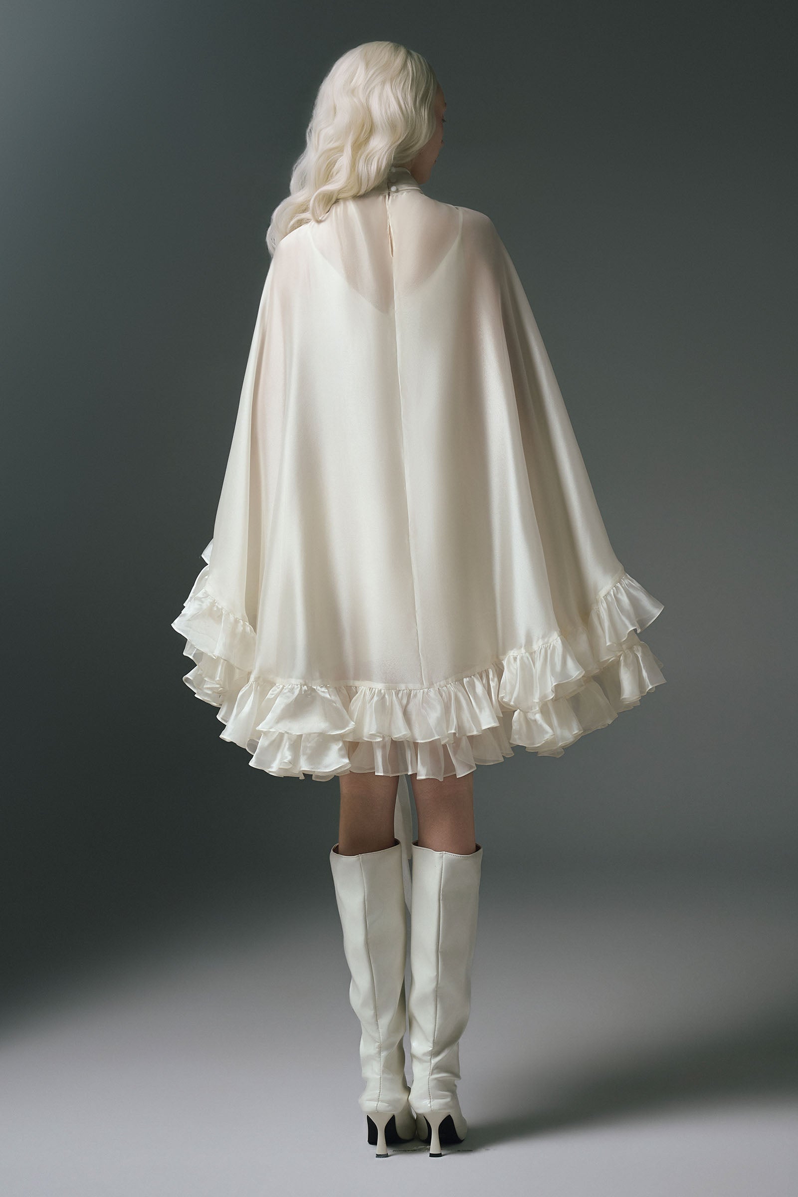 Monarch Asymmetric Mini Dress