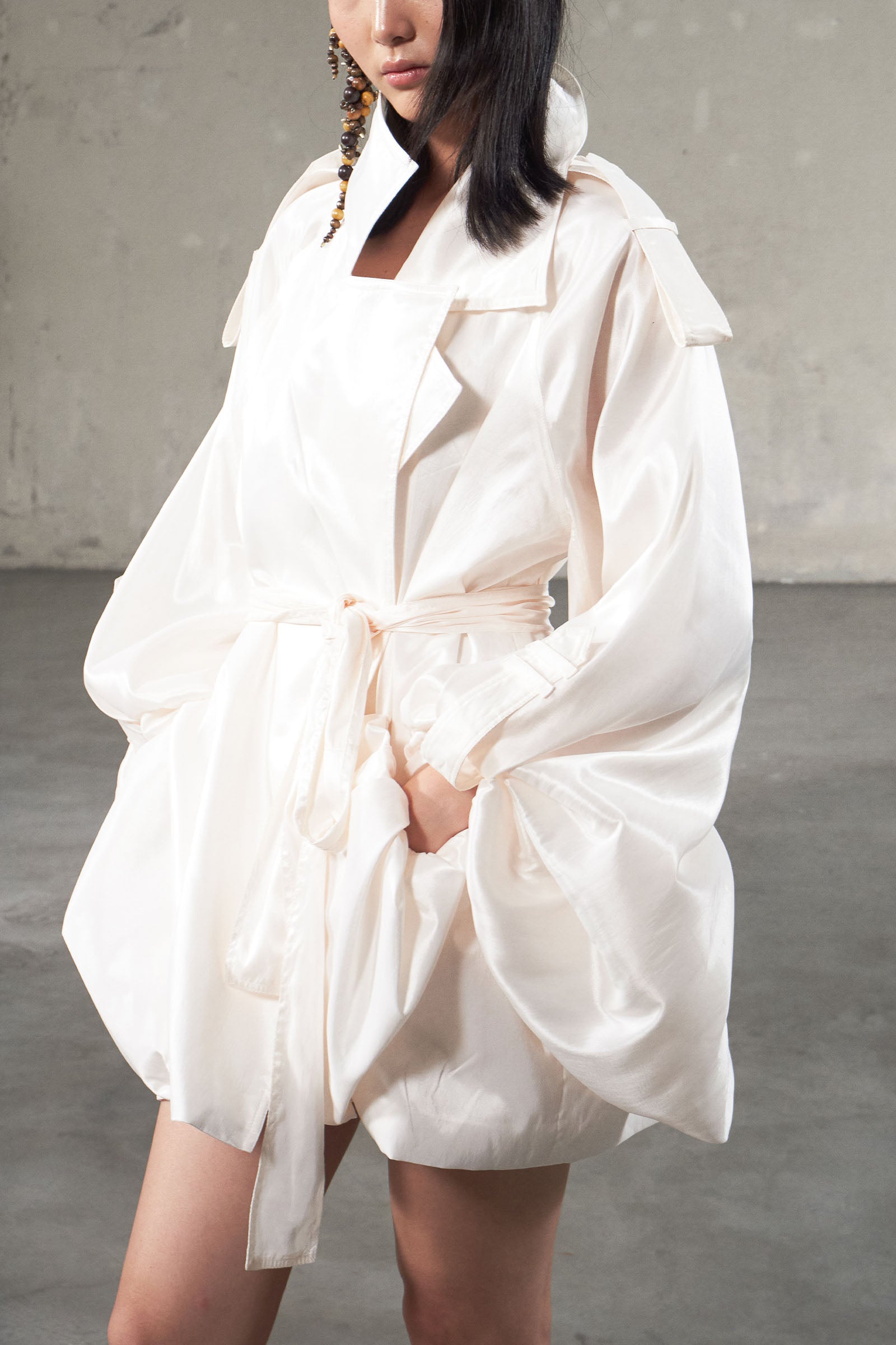 Luu Puff Sleeve Coat