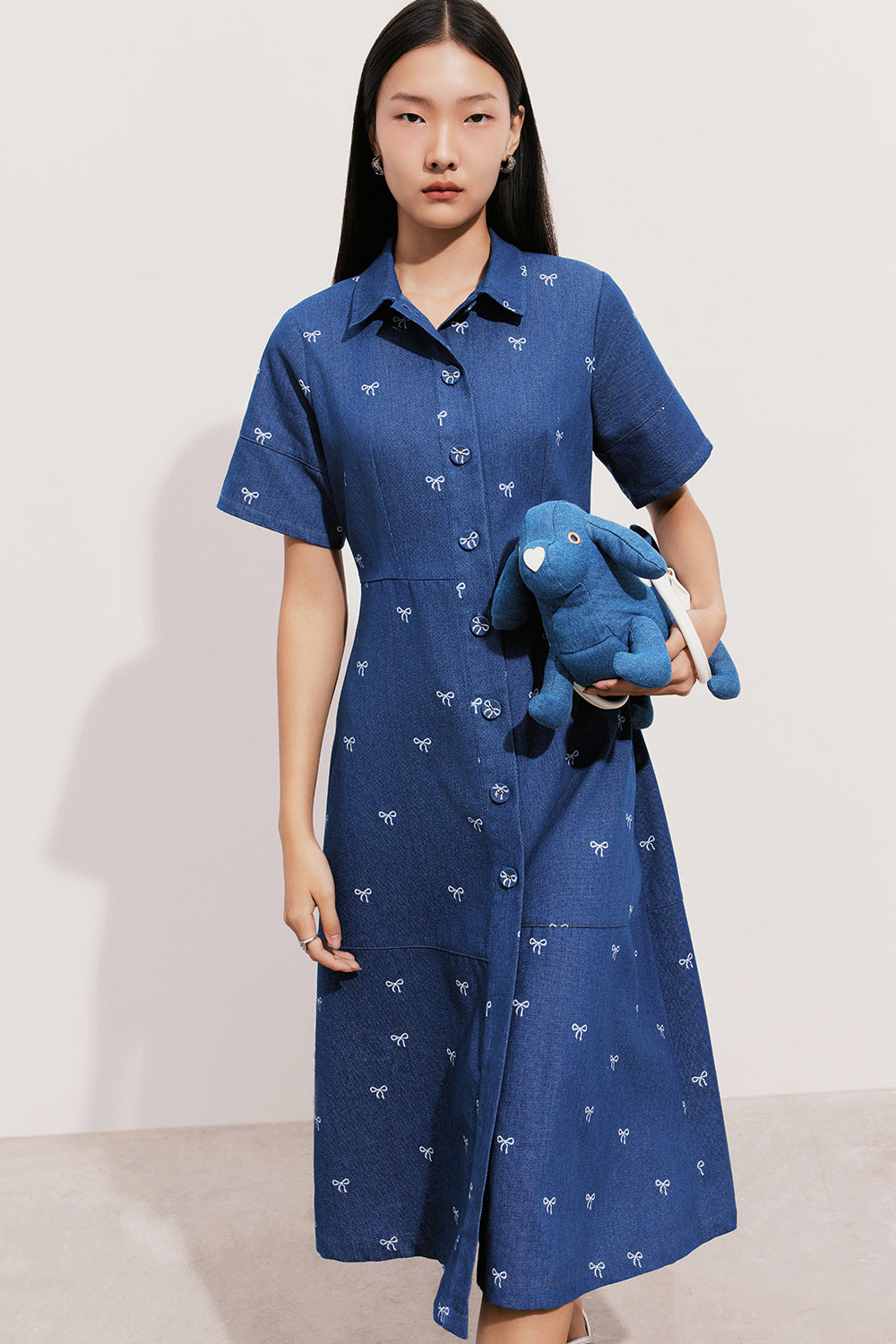 Claire A-line Midi Dress