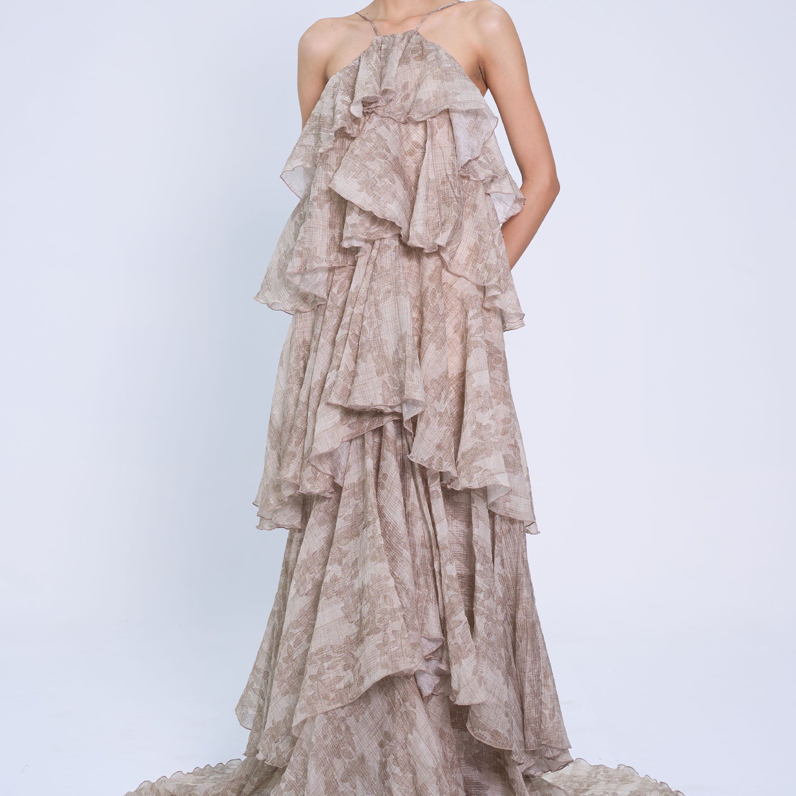 Hyacinth Ruffle Maxi Dress
