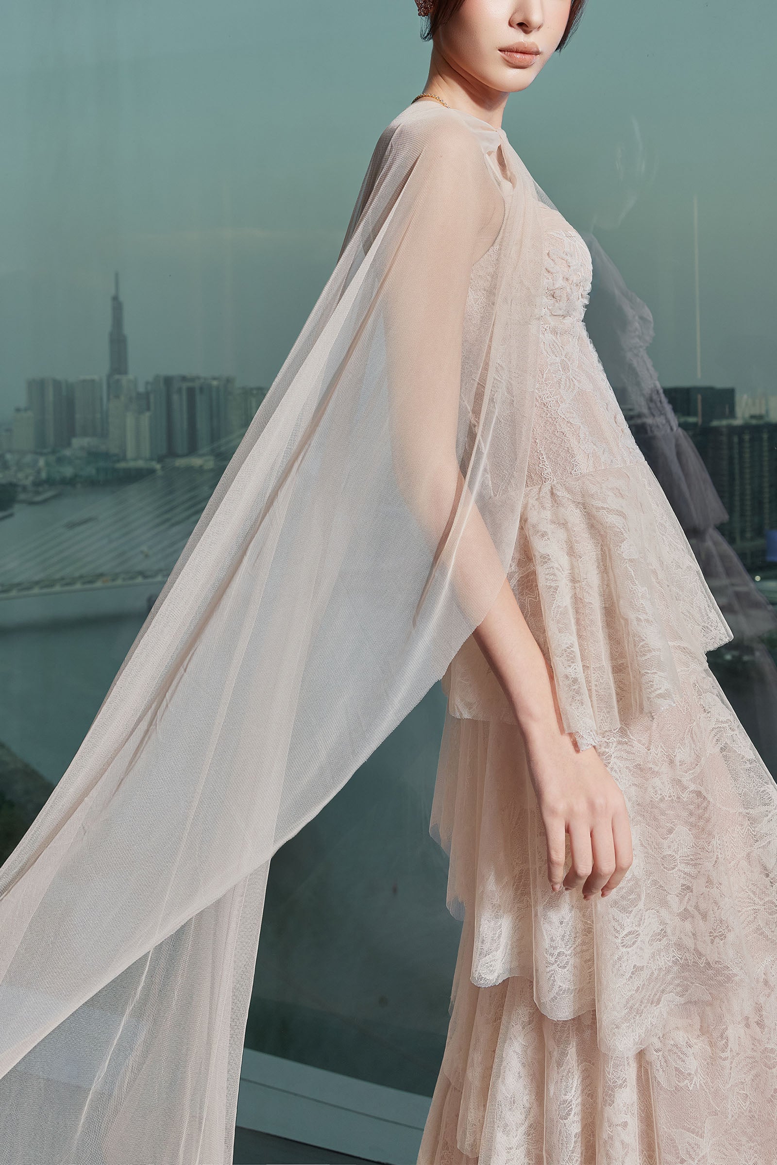 Ivoire Clair Sweetheart Maxi Dress