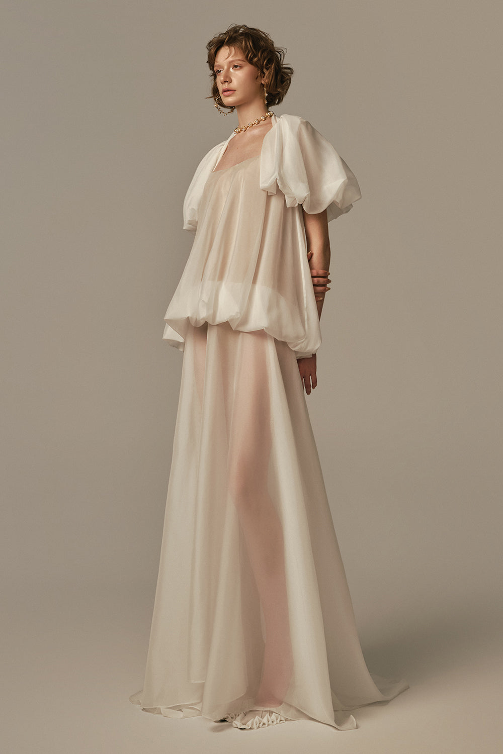 Nuage Draped Maxi Dress