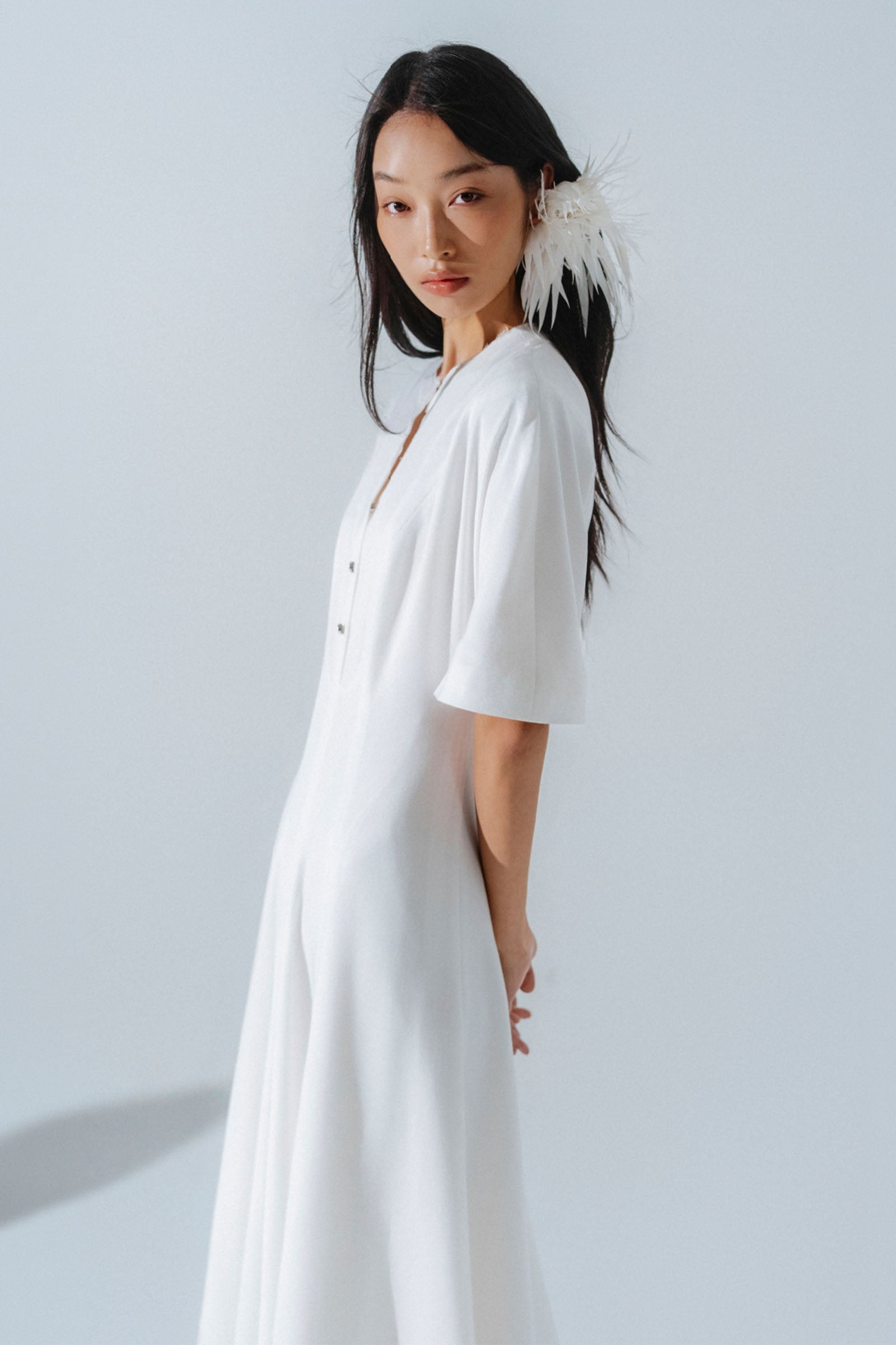 Aeris Round Neck Midi Dress