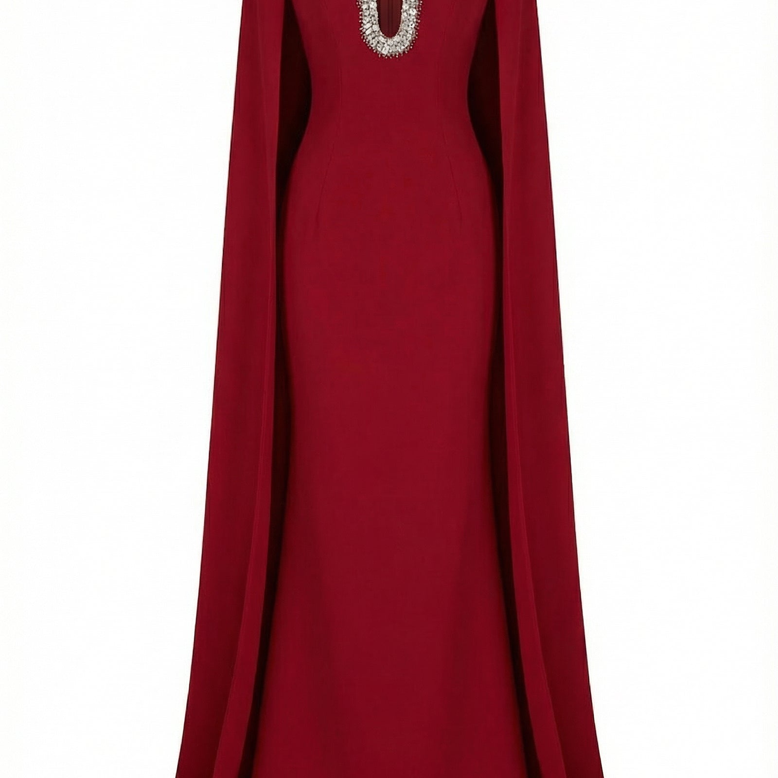 Lea Cape Sleeve Maxi Dress