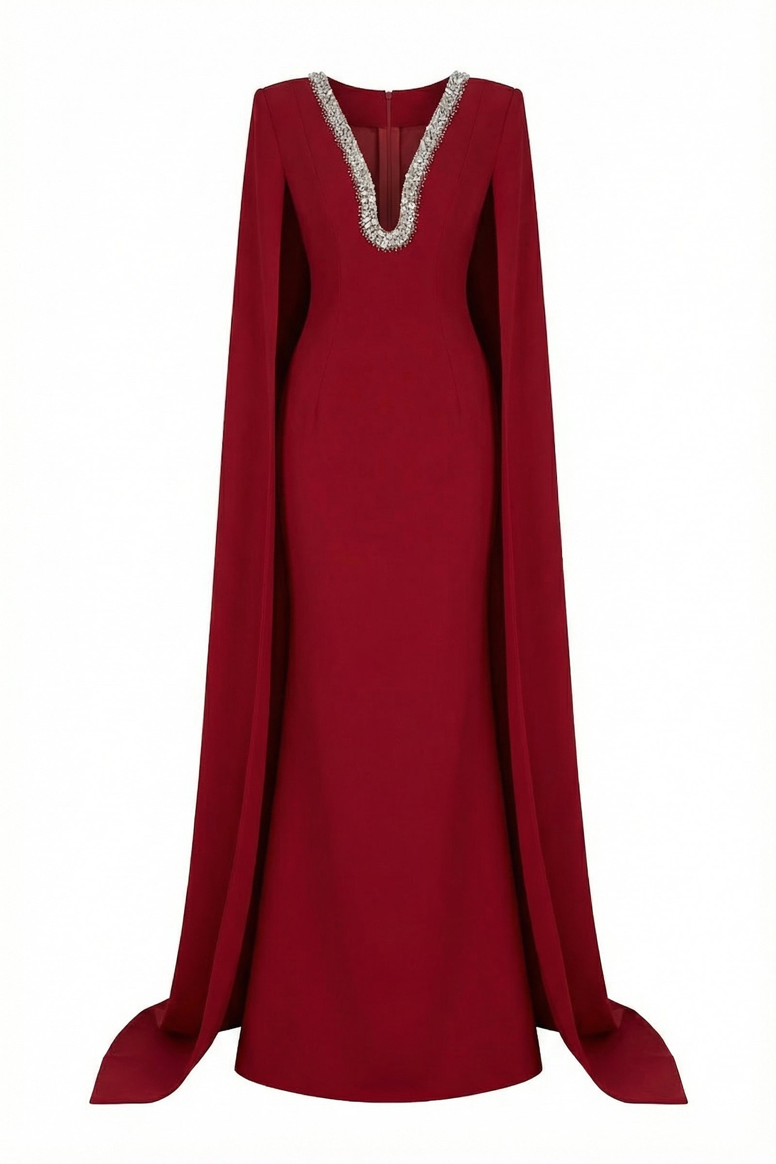 Lea Cape Sleeve Maxi Dress