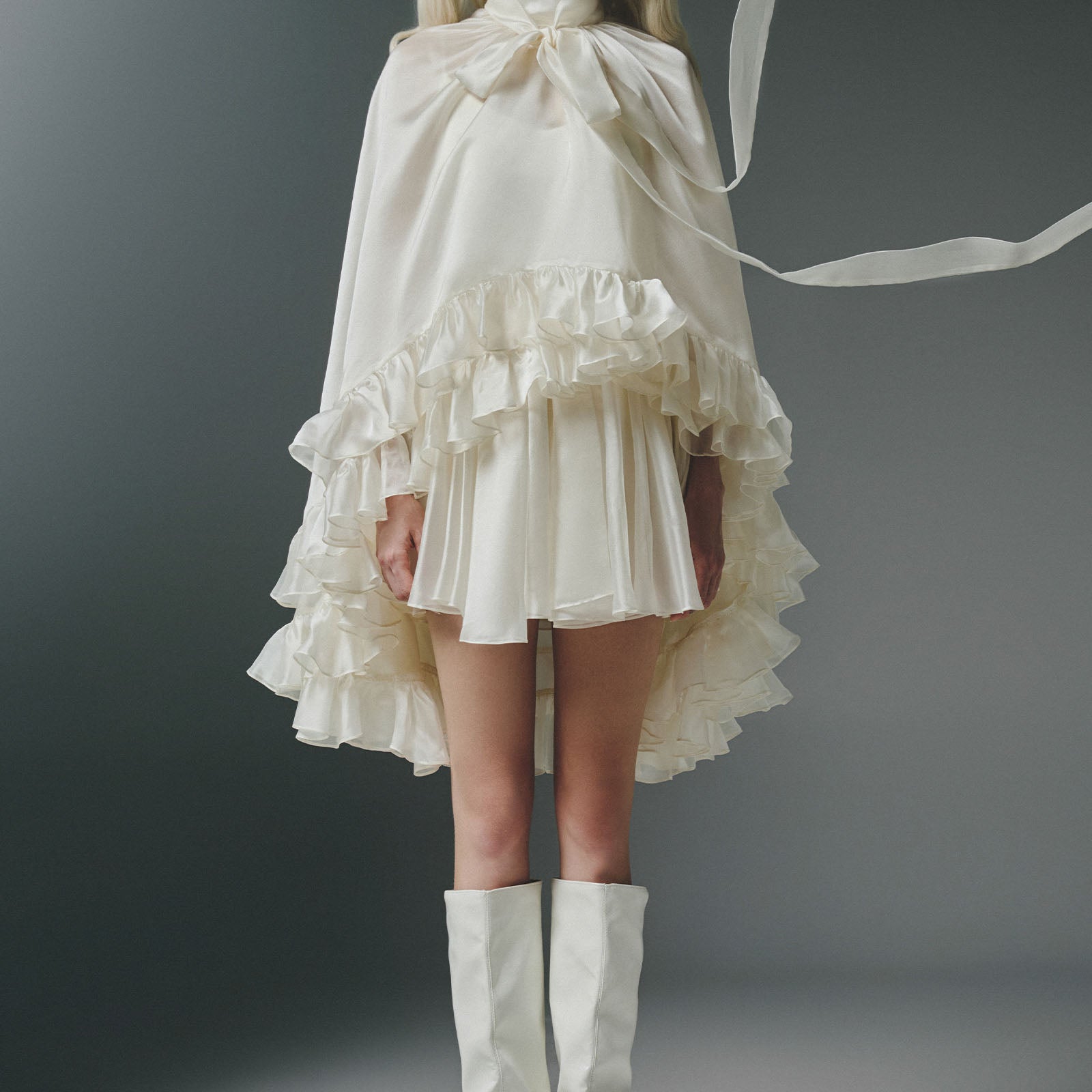 Monarch Asymmetric Mini Dress