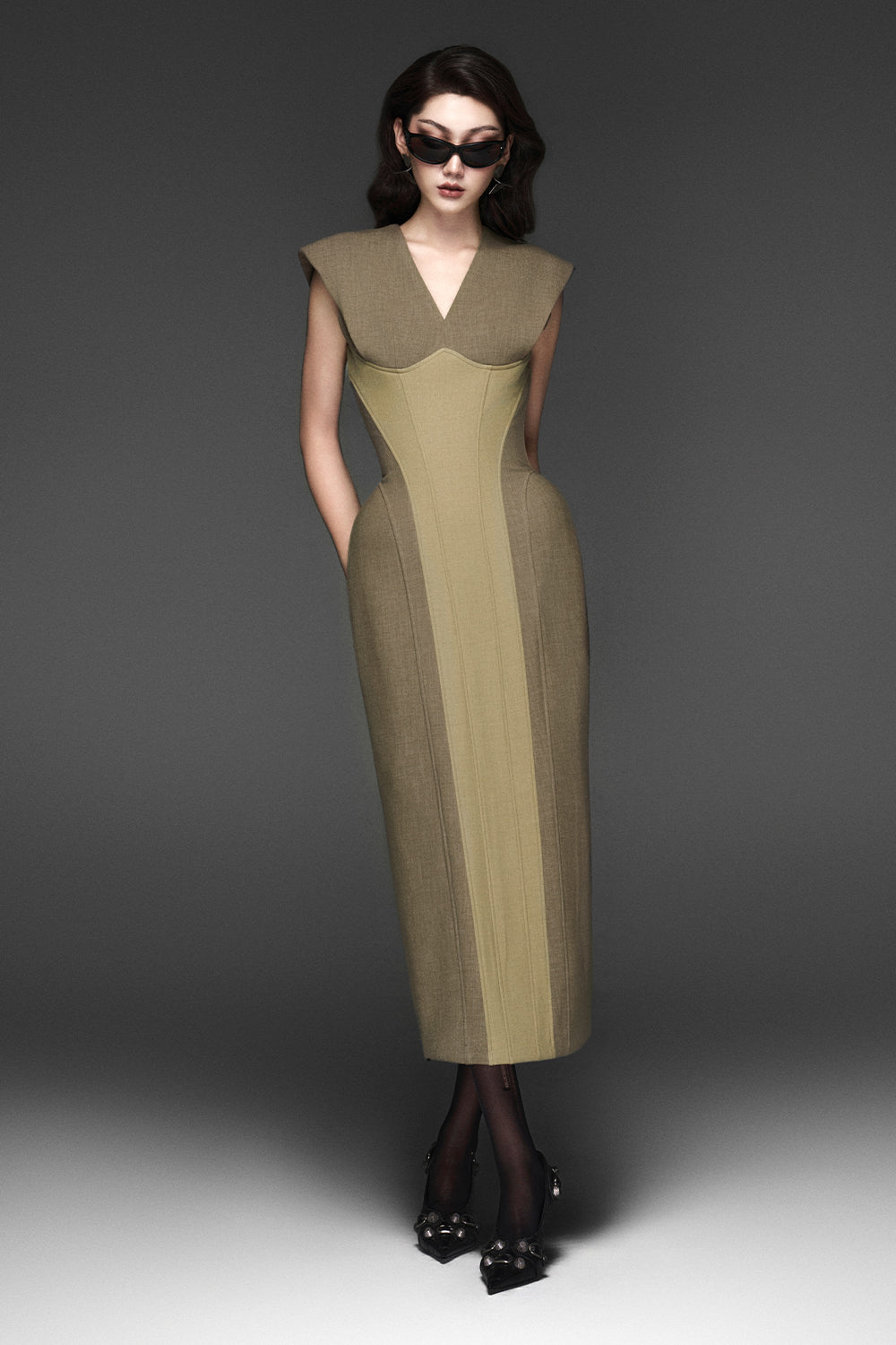 Adeline Sheath Midi Dress