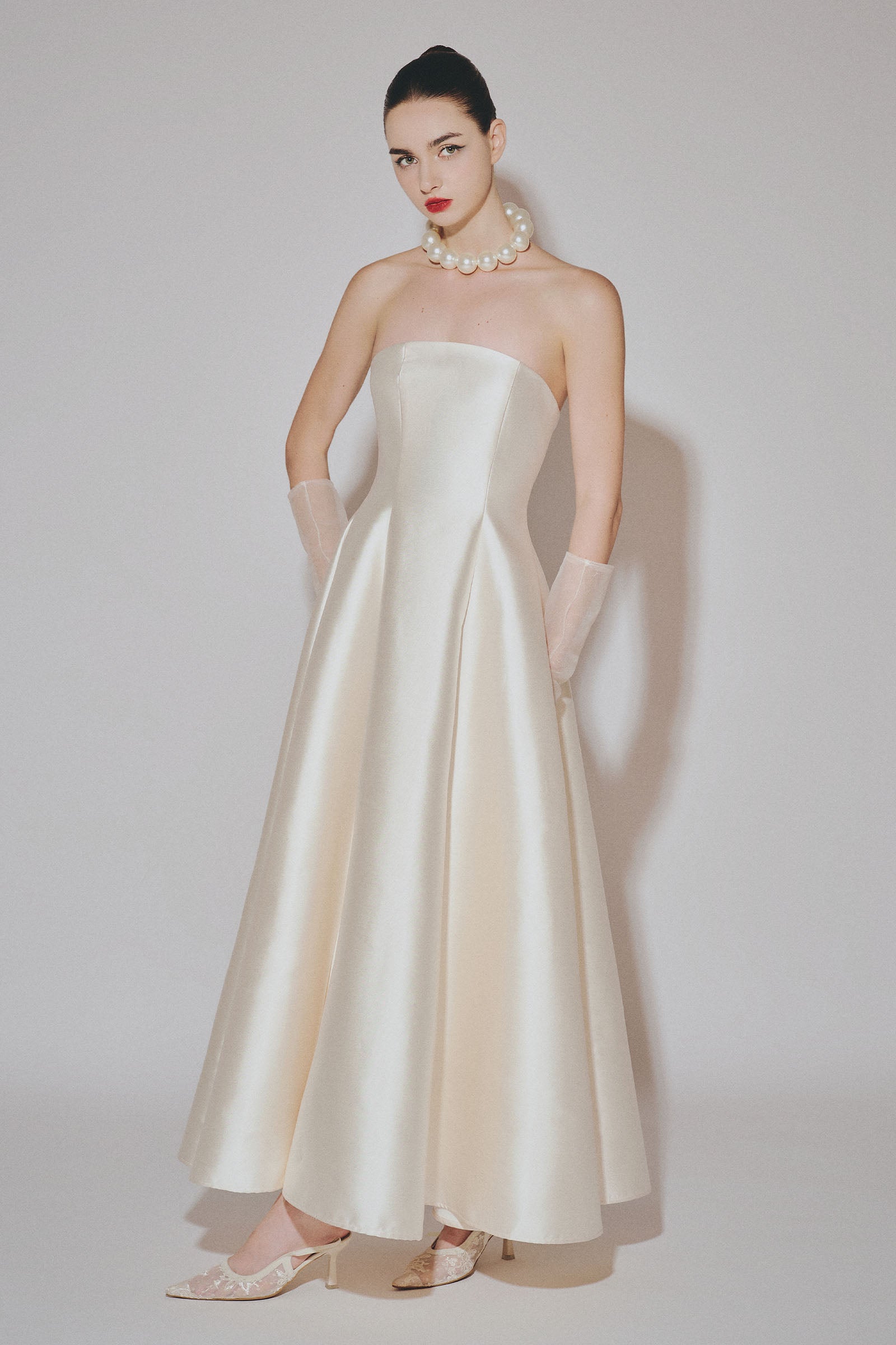 Athena Straight Across Maxi Dress