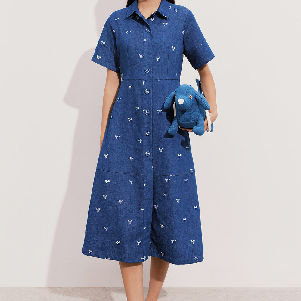 Claire A-line Midi Dress