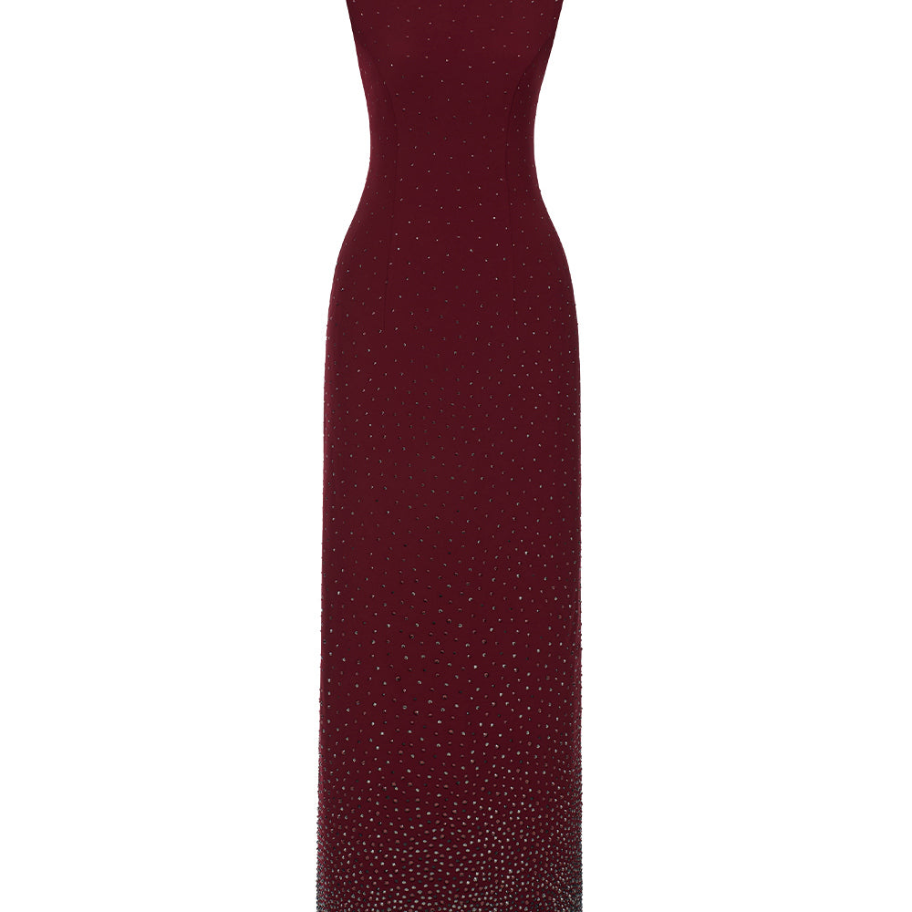 Crystal Beaded Maxi Dress