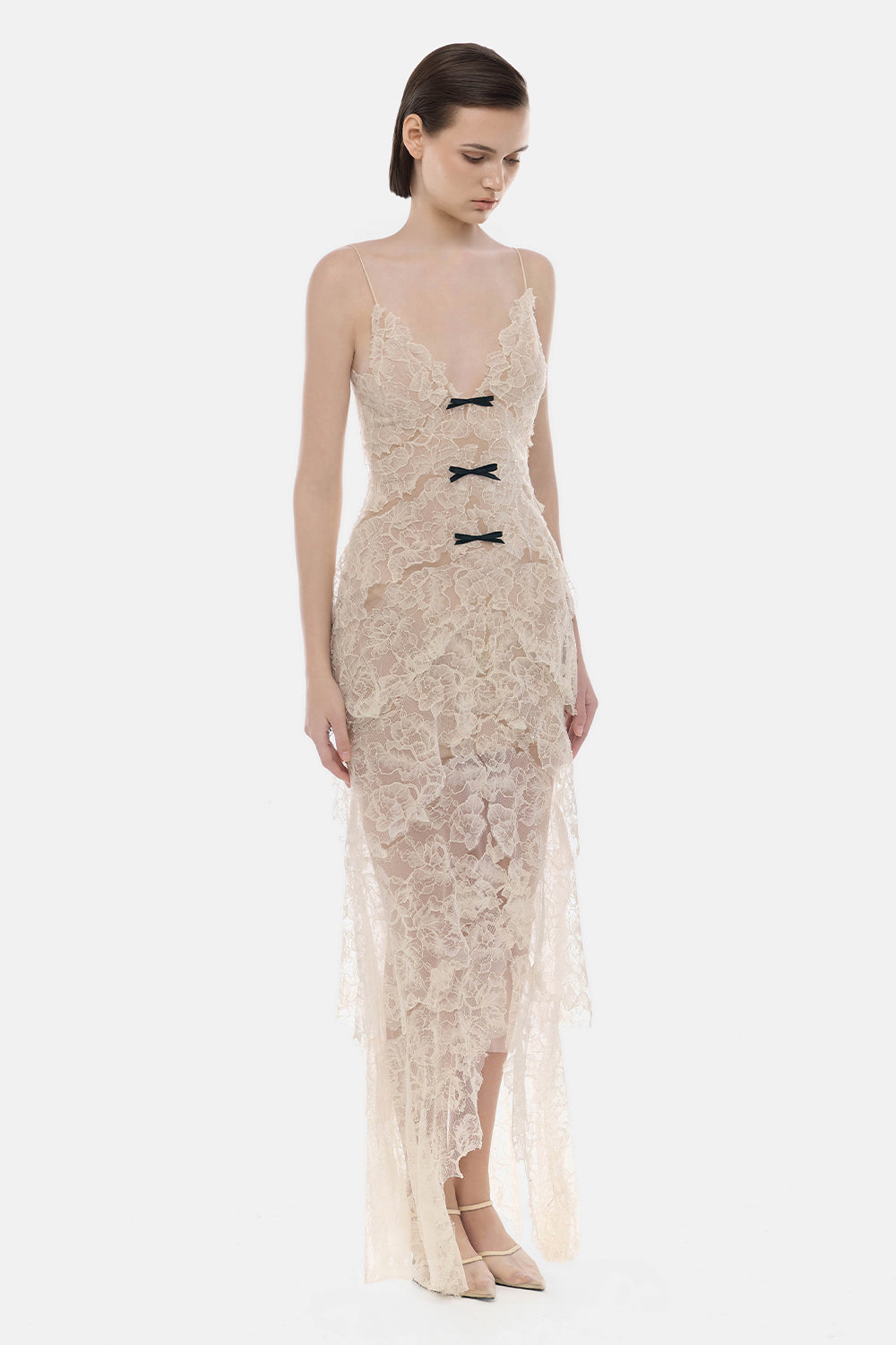 Azure V-Neck Maxi Dress
