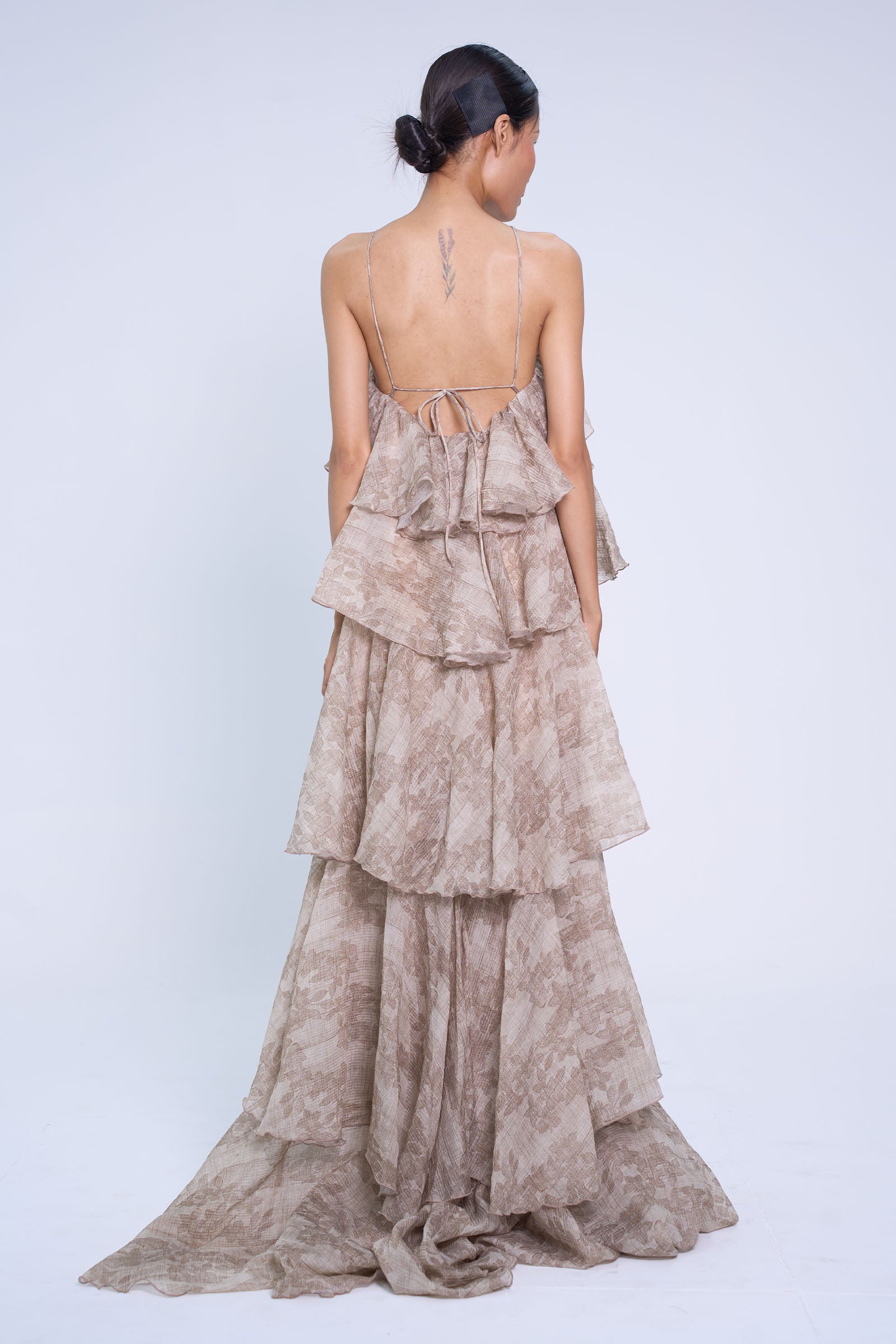 Hyacinth Ruffle Maxi Dress