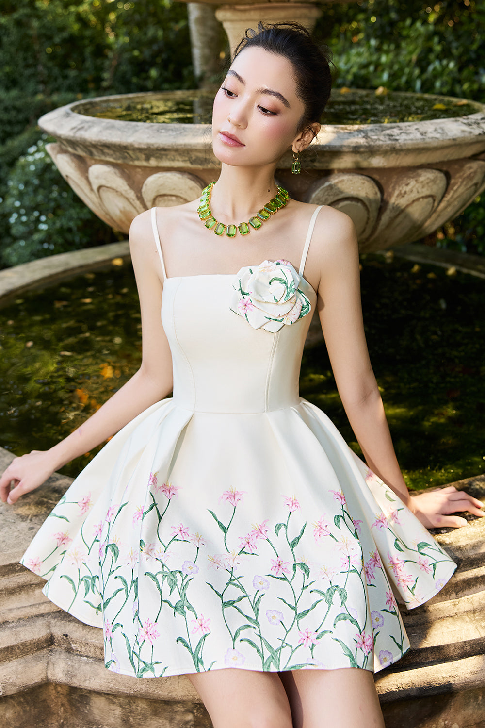 Florin Applique Mini Dress