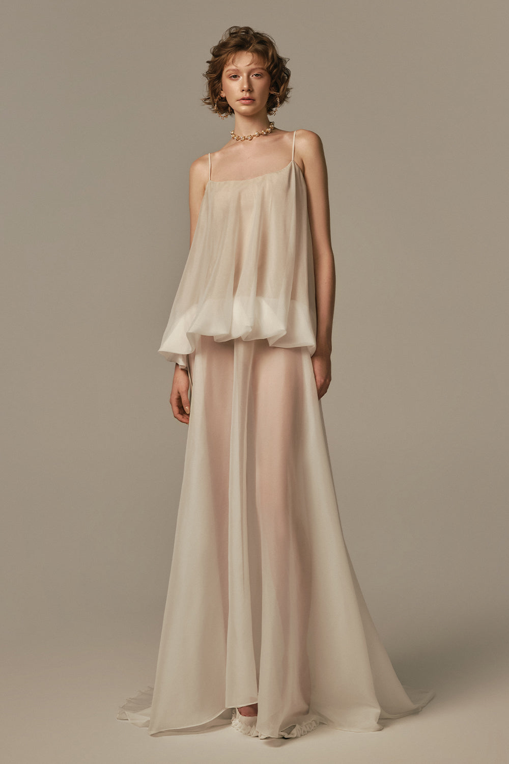 Nuage Draped Maxi Dress