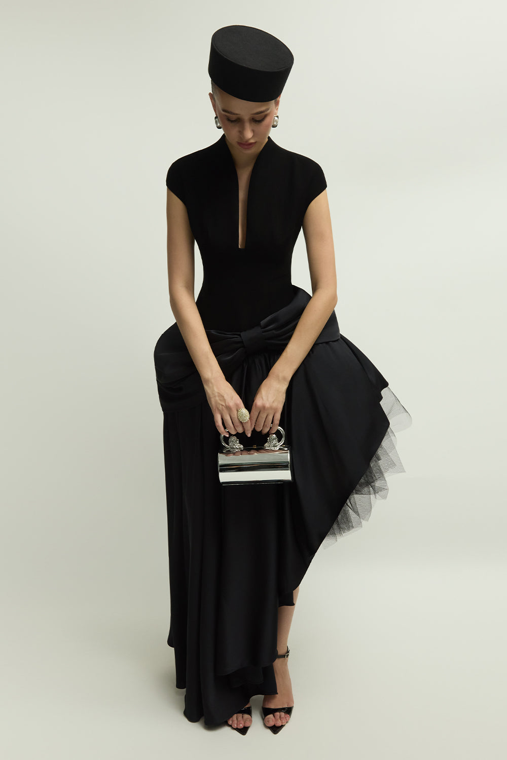 Cramlington Asymmetric Draped Maxi Dress