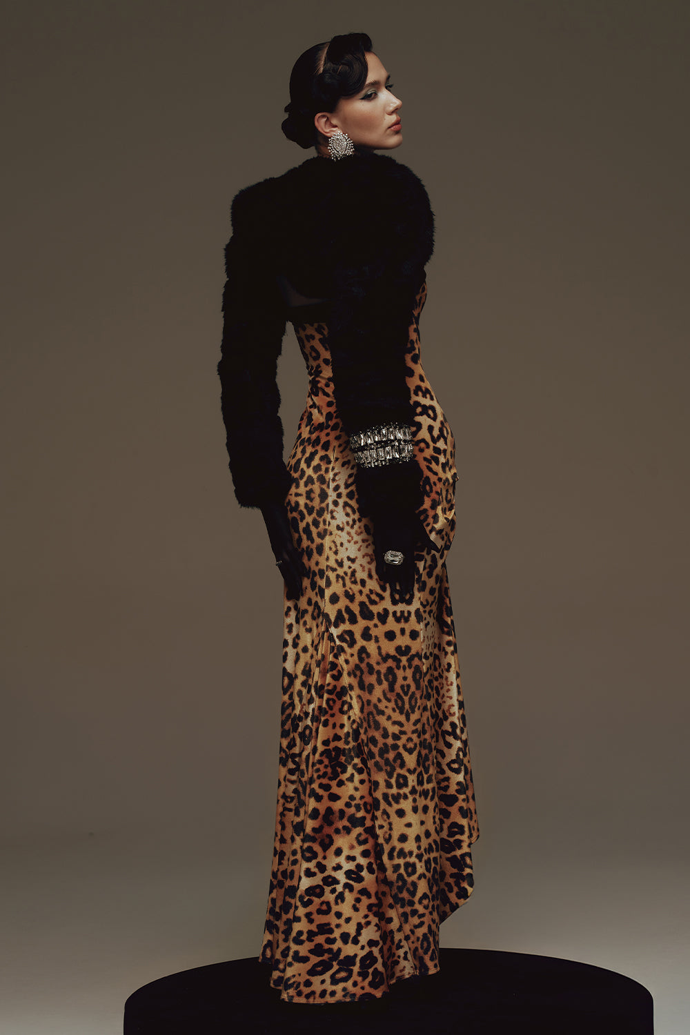 Vamp Cropped Faux Fur Jacket