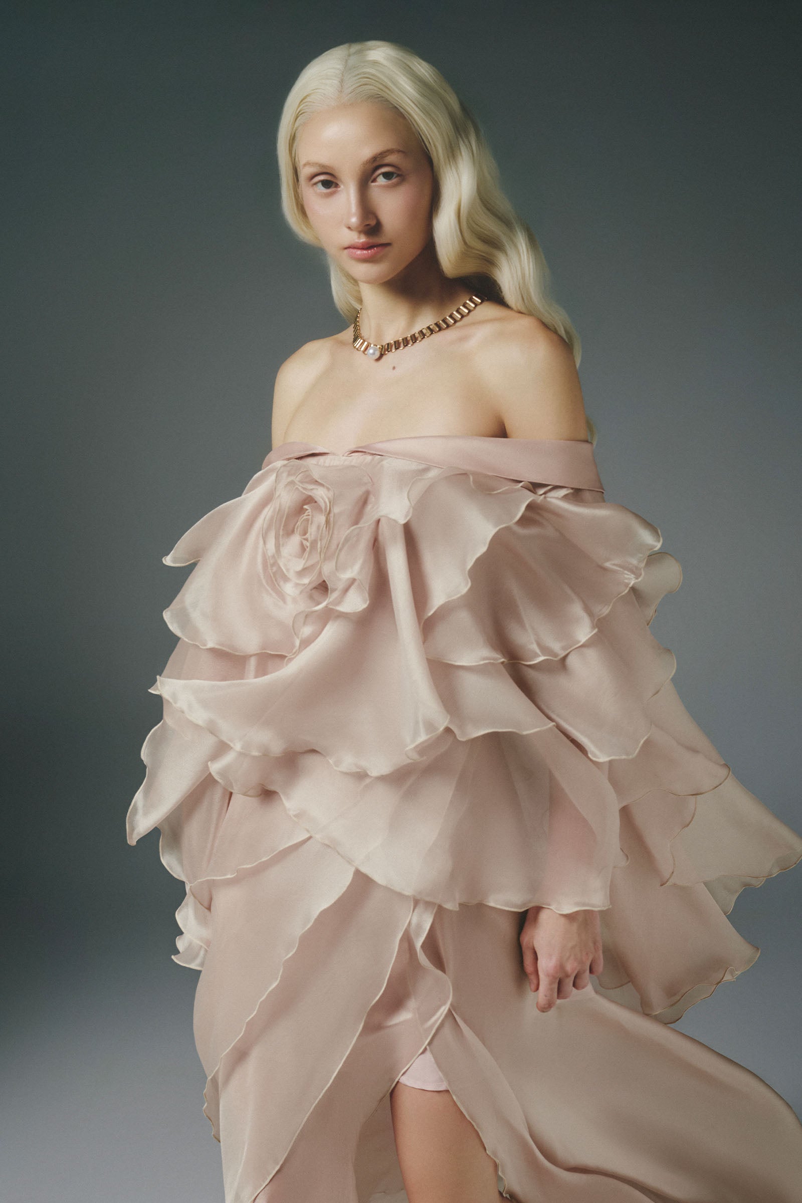 Cynthia Ruffle Maxi Dress