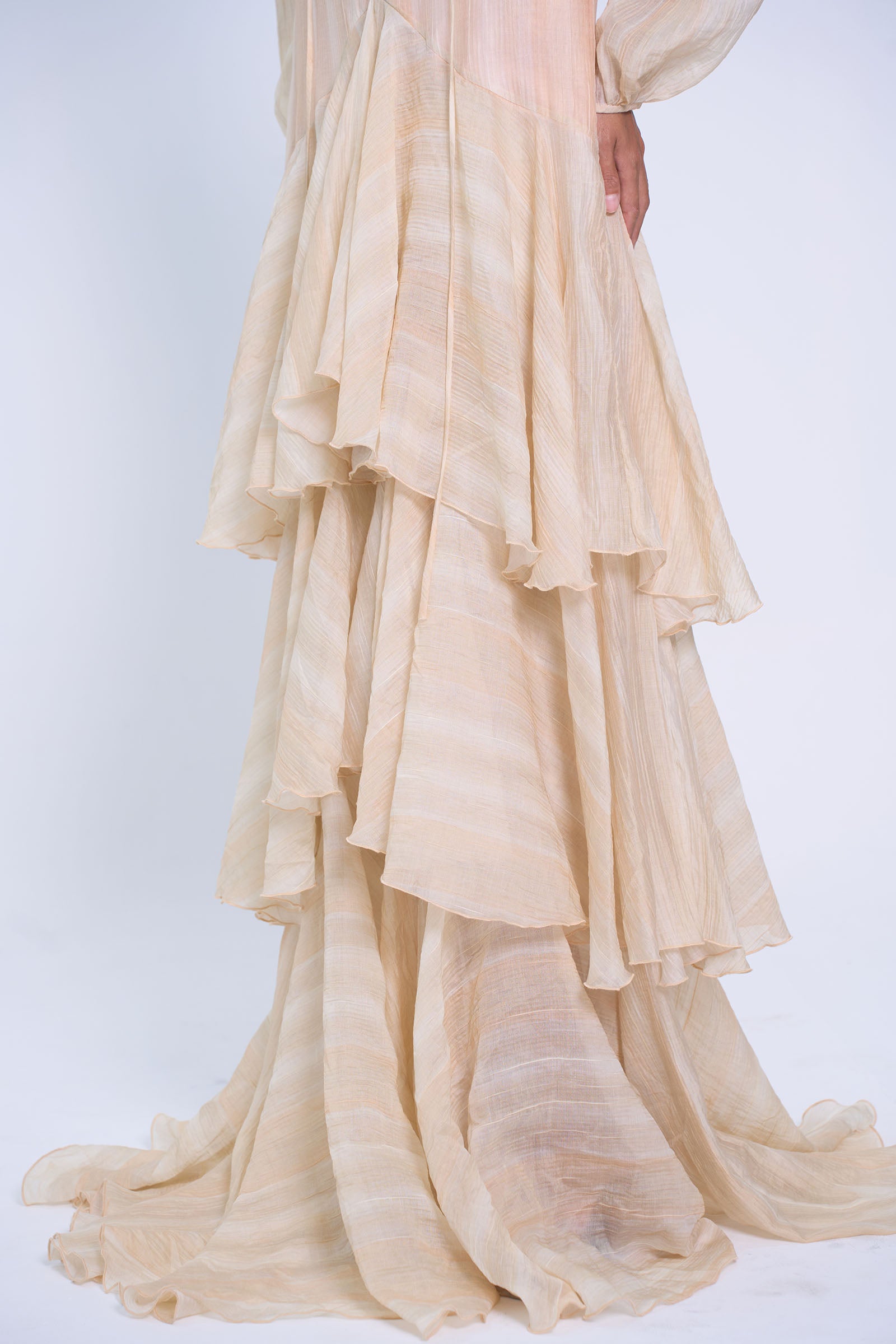 Com Moi Draped Maxi Dress