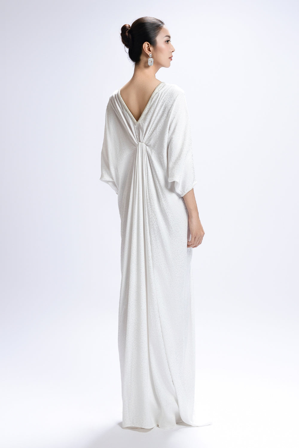 Ondine Round Neck Bead Maxi Dress