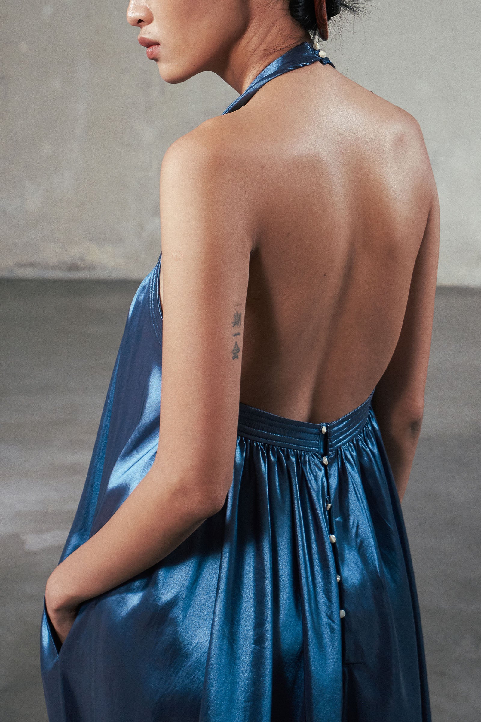 Lam Phien Halter Maxi Dress