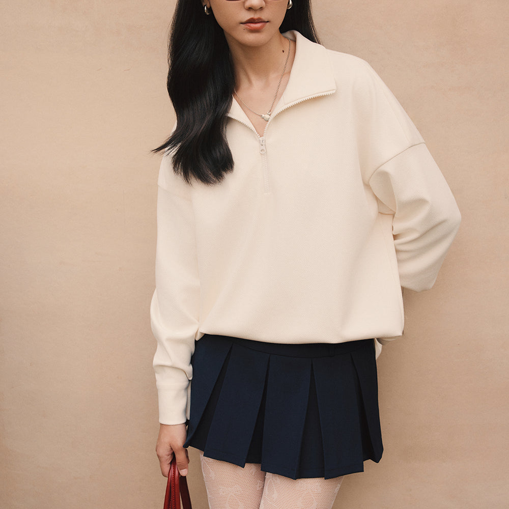 Aubree A-line Pleated Skirt