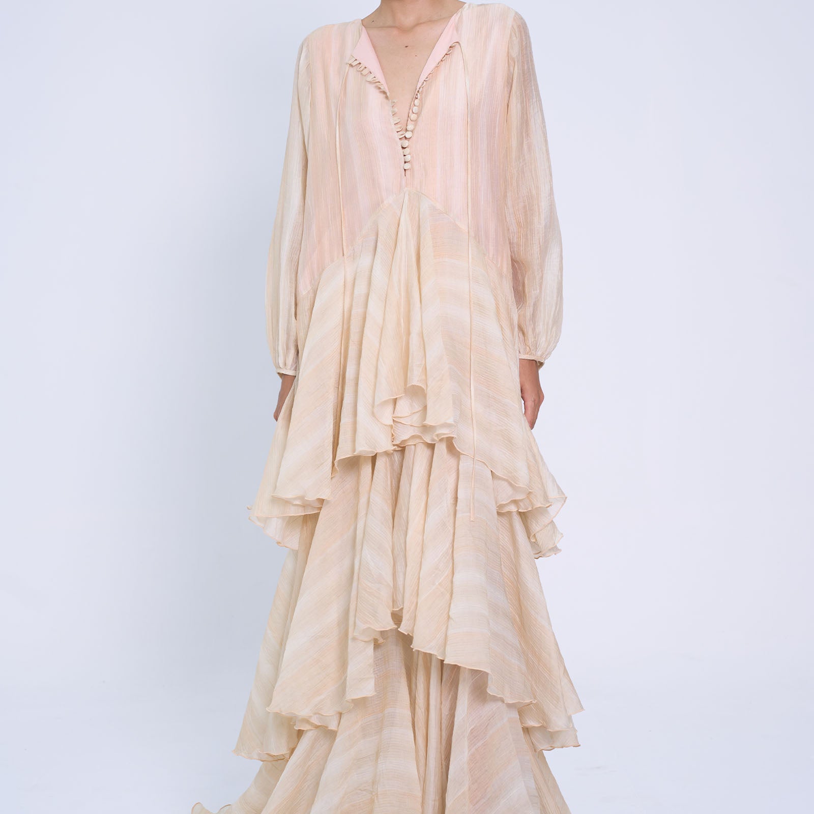Com Moi Draped Maxi Dress