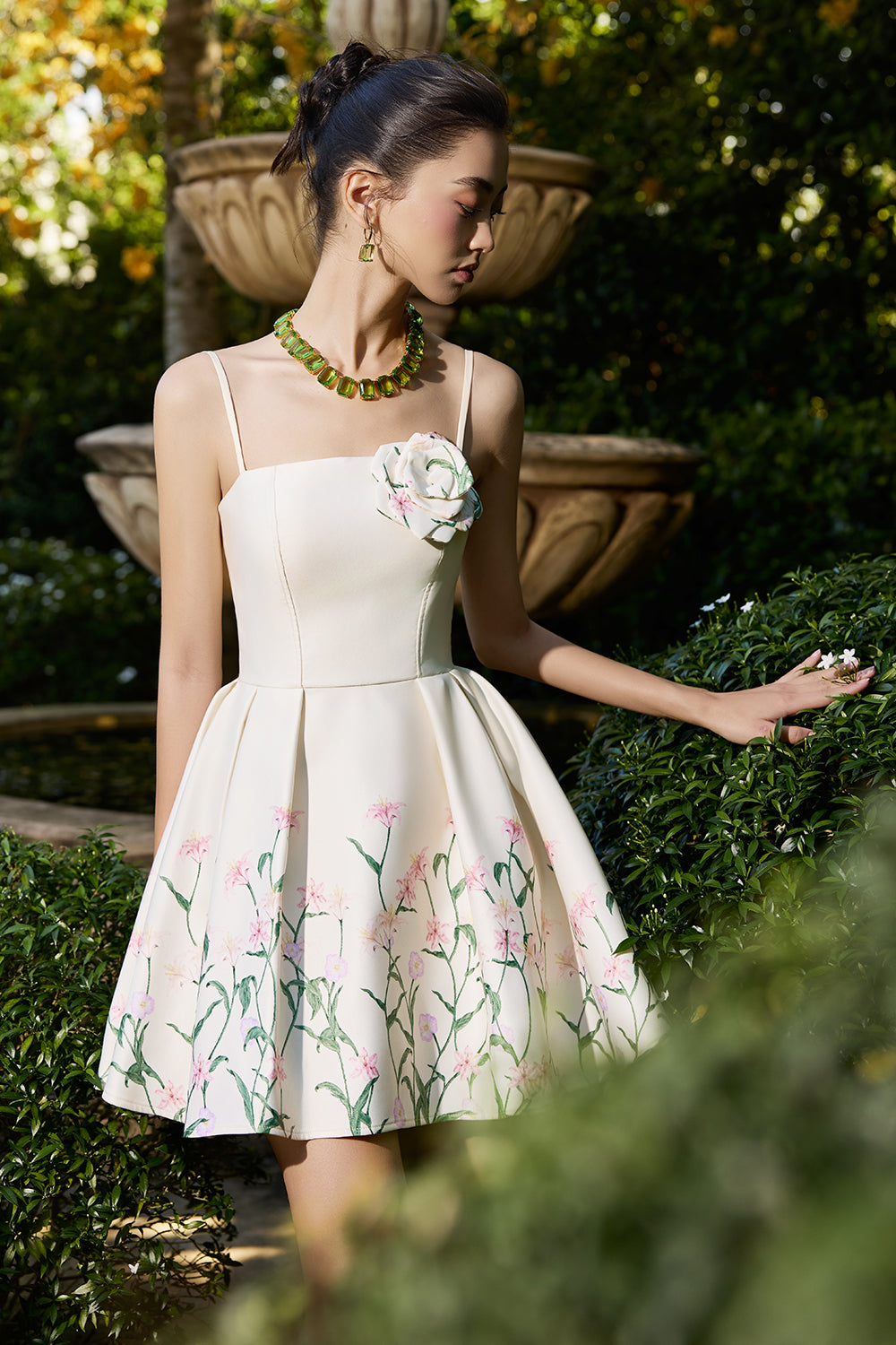 Florin Applique Mini Dress