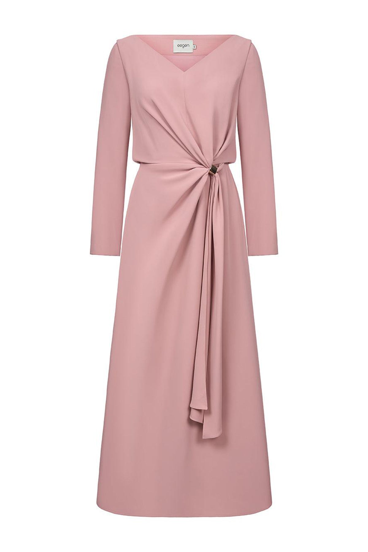 Belle Sarong Long Sleeved Cotton Silk Ankle Length Dress