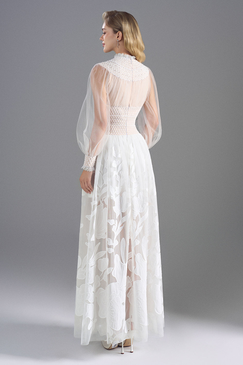 Virel Bishop Sleeve Maxi Dress