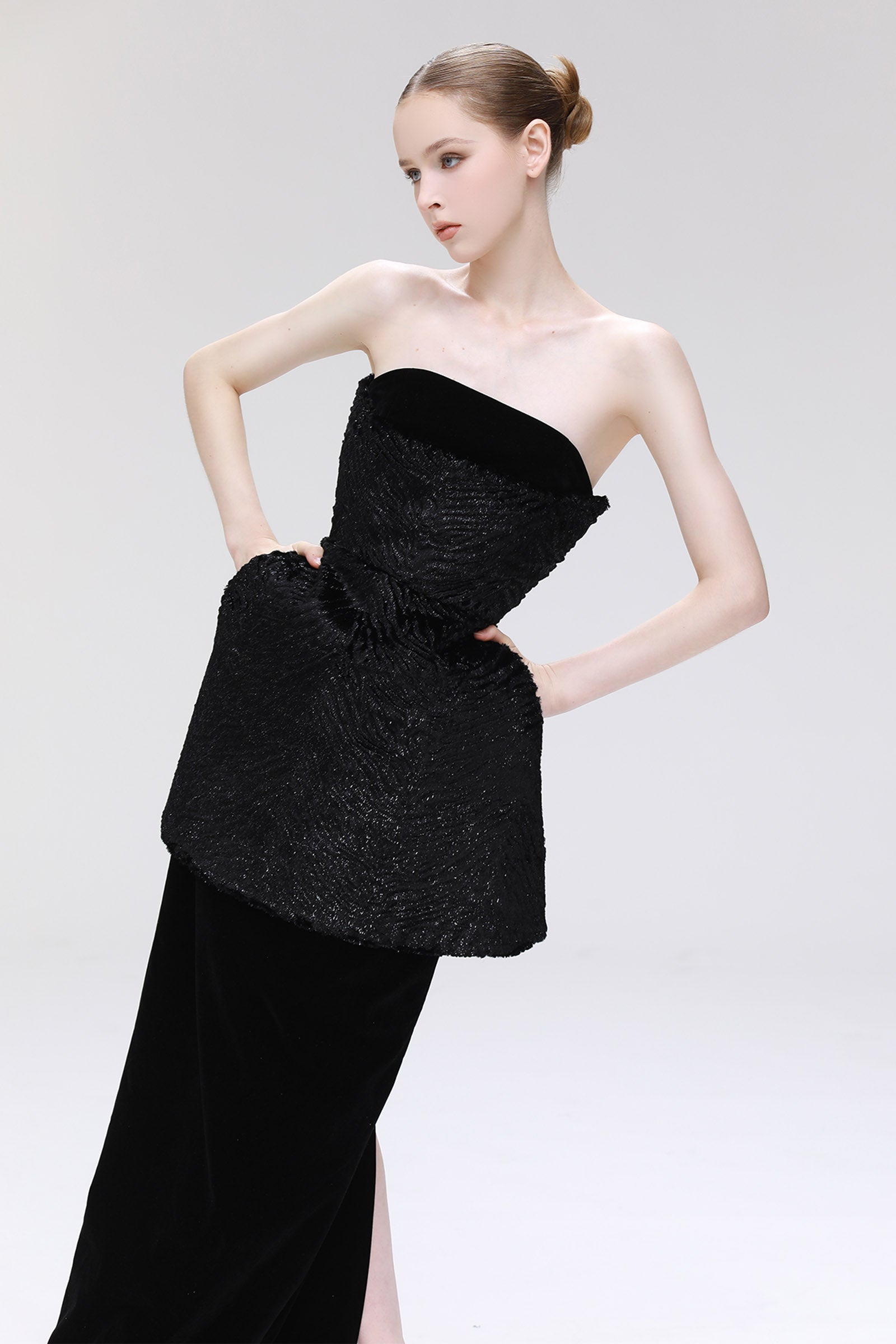 Vault Peplum Maxi Dress
