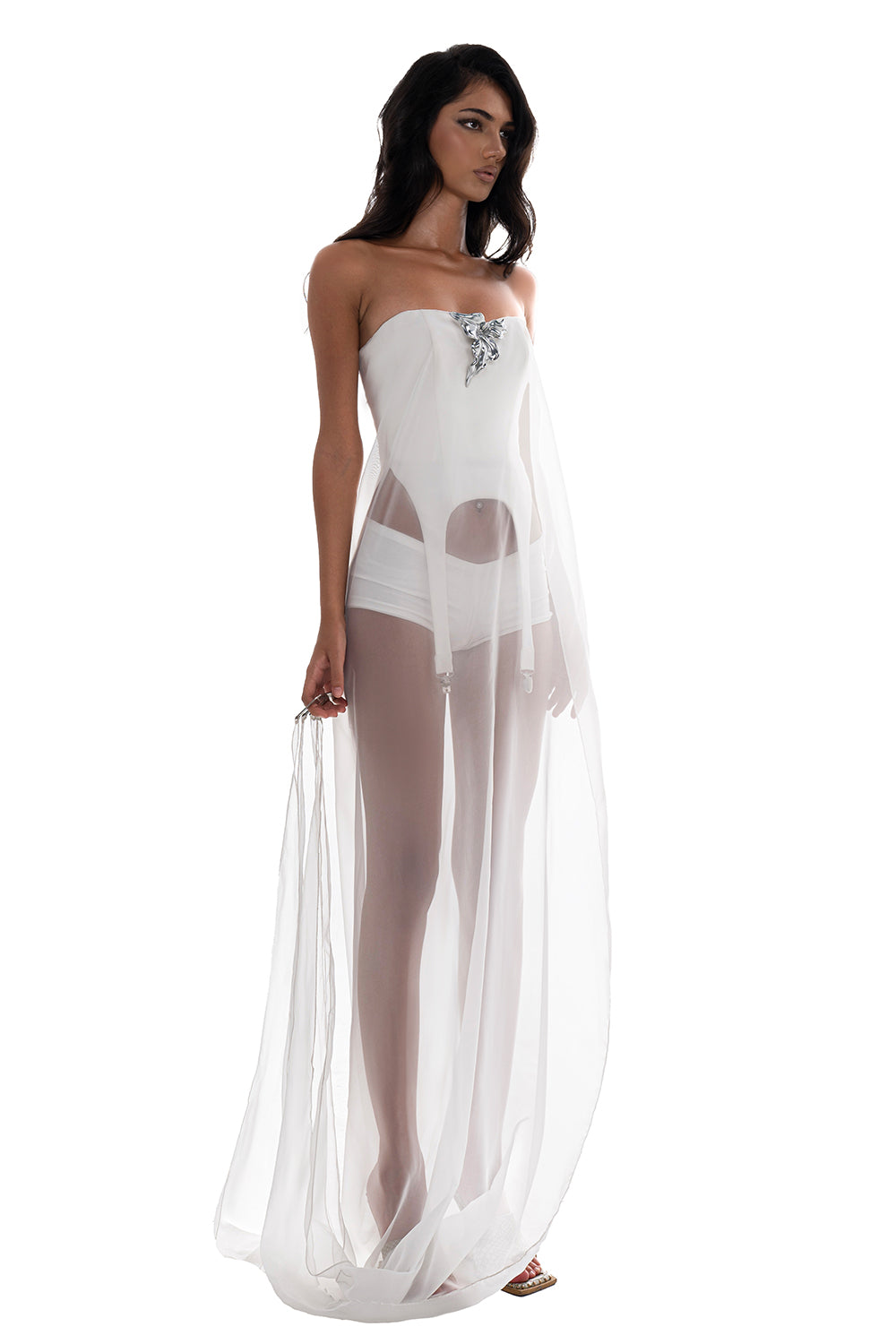 Sepia Straight Maxi Dress