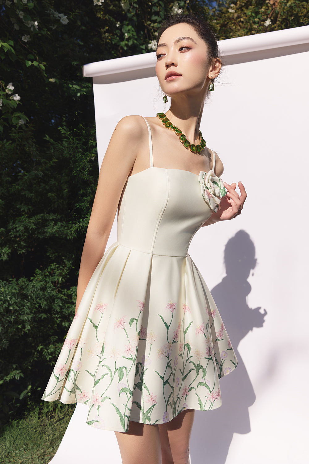 Florin Applique Mini Dress