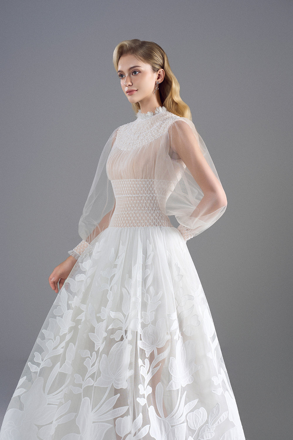 Virel Bishop Sleeve Maxi Dress